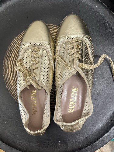 Madeleine leder sneaker - madeleine, gold