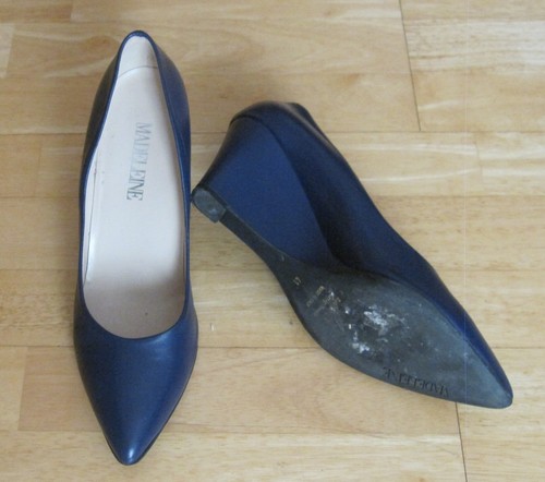 Blaue damen pumps mit - damen-pumps,